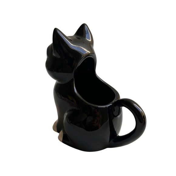 Vintage Lefton Ceramic Tuxedo Kitty Cat Creamer - Picture 7 of 10